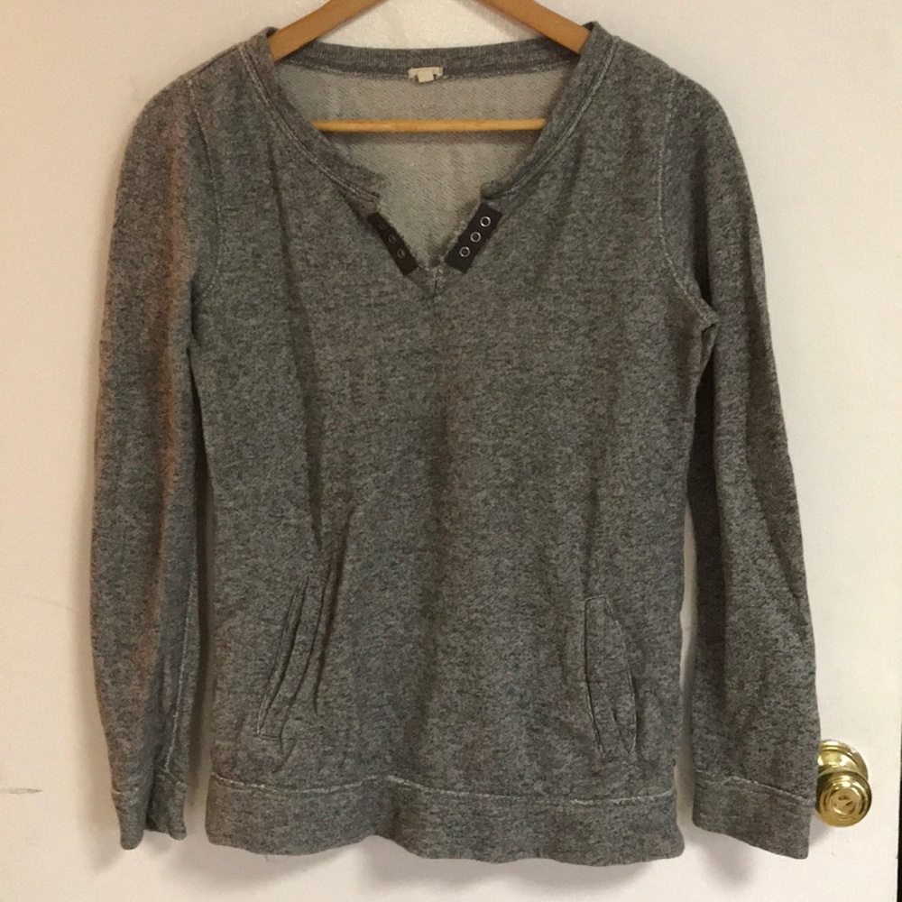 J Crew sweater with kangaroo pouch XS
